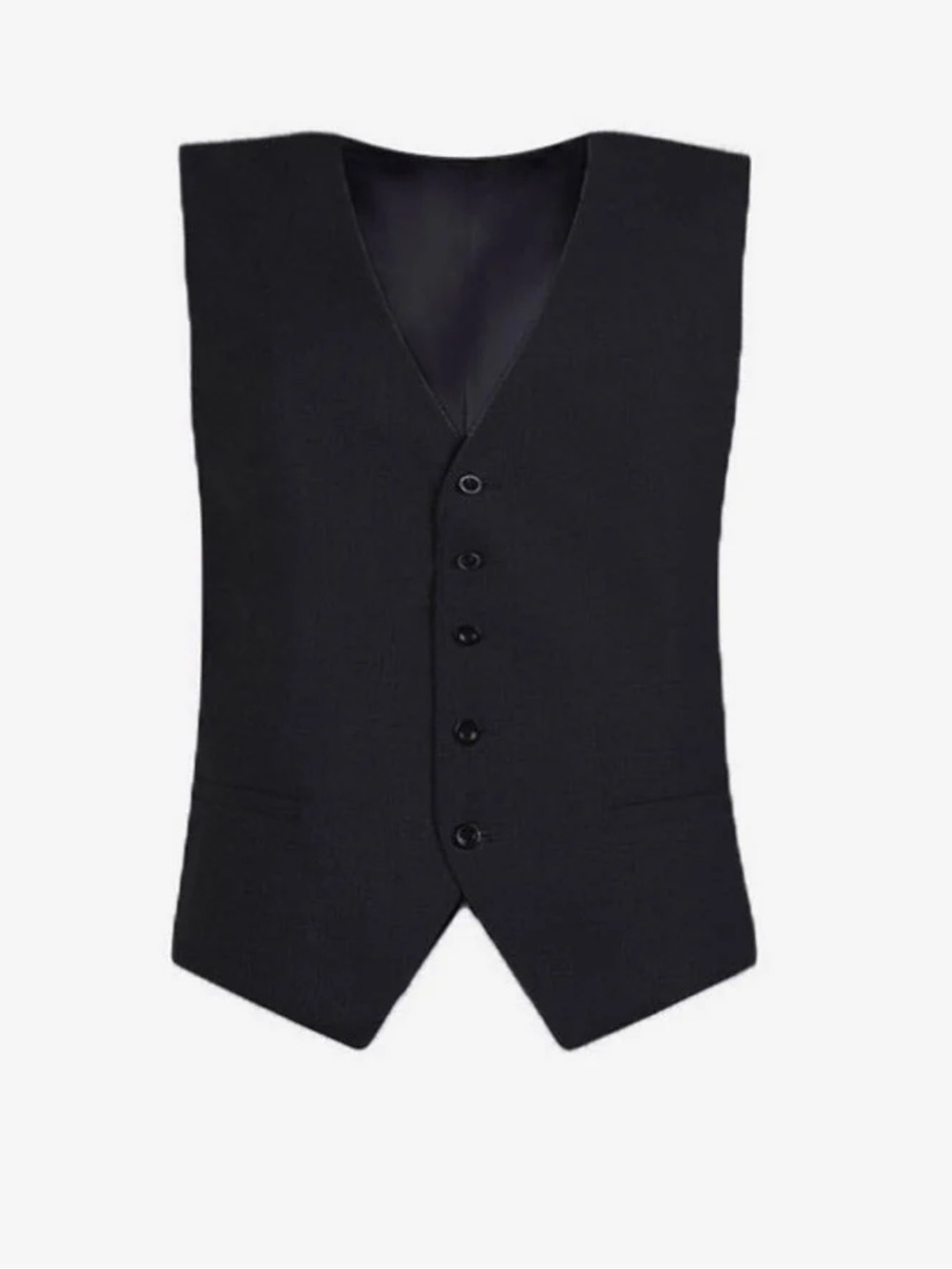 The Frankie Shop Black womens size XS Five-Button Waistcoat Vest